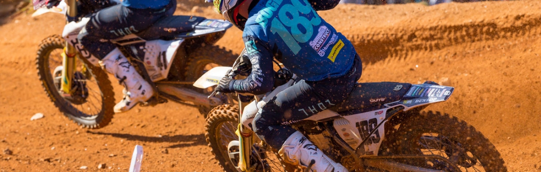 Brian Bogers on the podium in MXGP Portugal