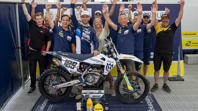 Brian Bogers pakt tweede podiumplaats van 2022 in MXGP Spanje